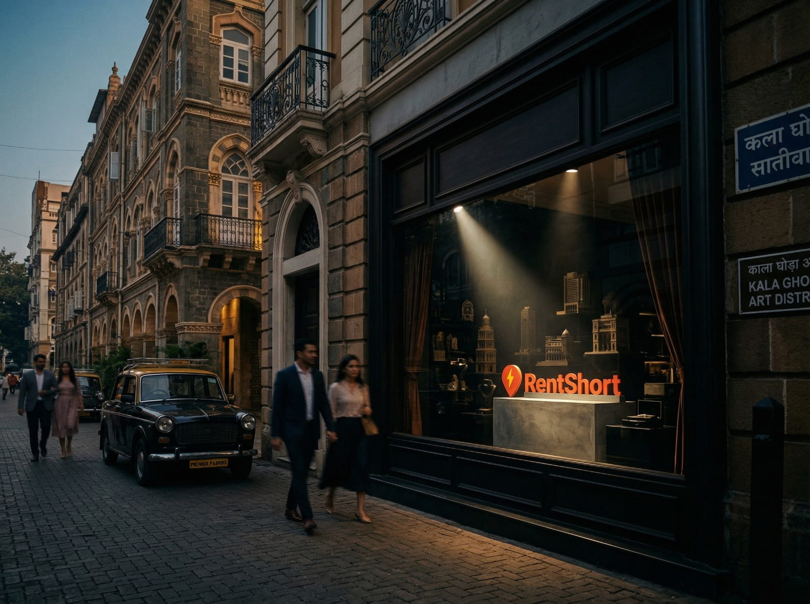 Large dinner in outdoor warehouse space